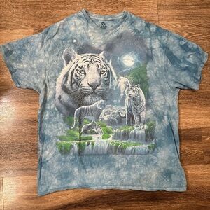 Liquid Blue White Tiger